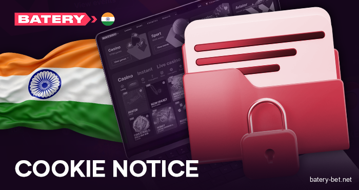 About the use of player data at Batery India online casino