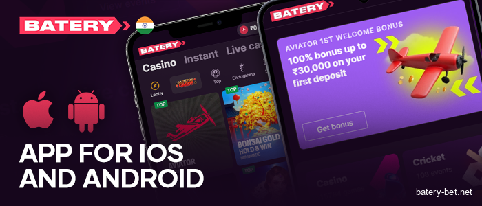About Batery apps for Android and iOS phones