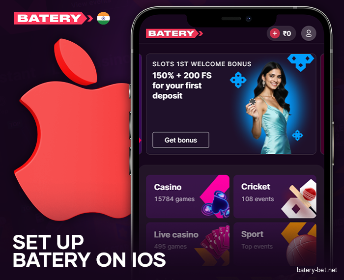 Instructions for installing the Battery app on an iPhone