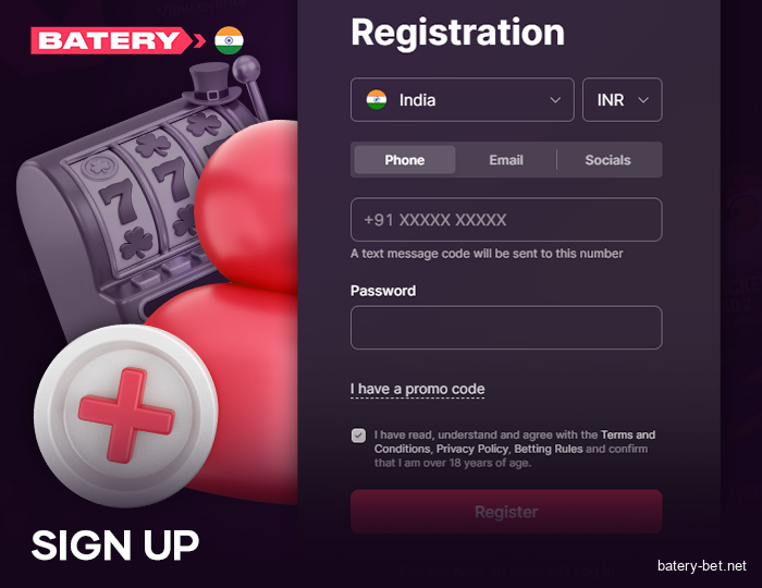 Guide to registering a Batery India account
